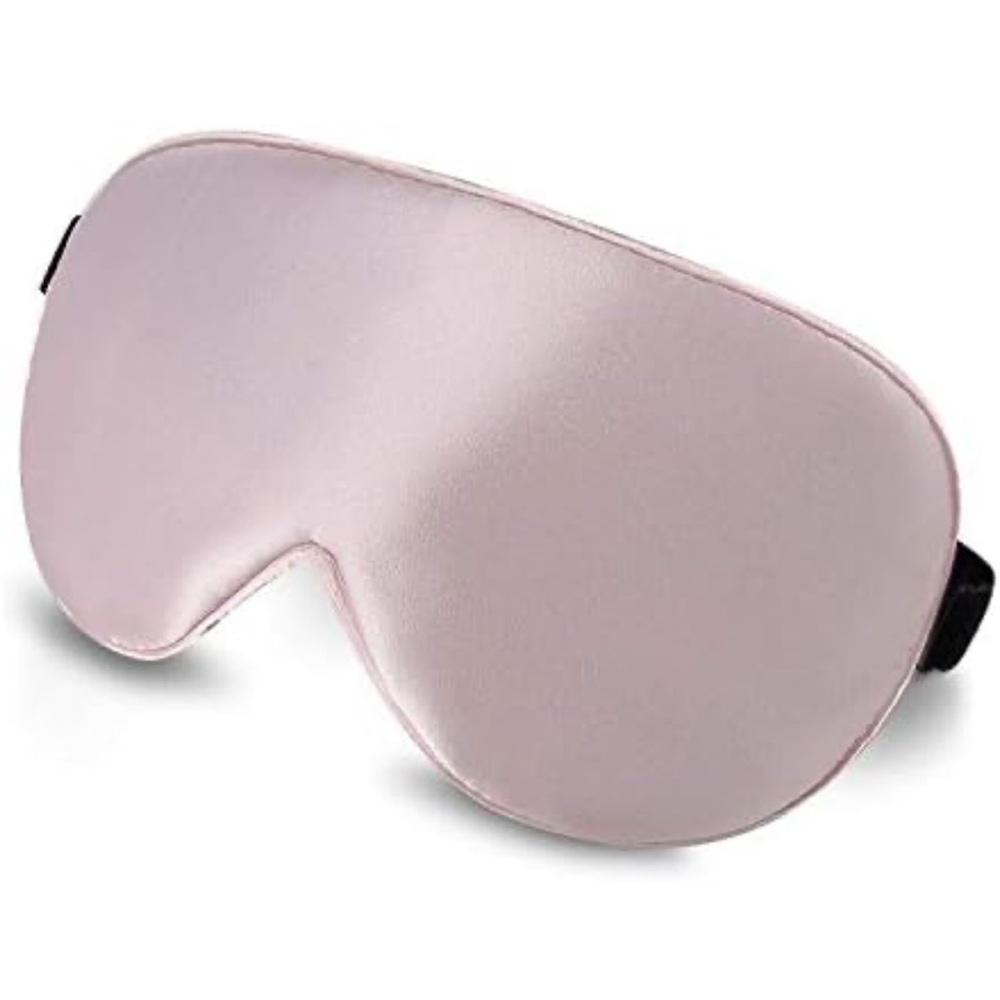 Baby pink Natural silk adjustable sleep mask